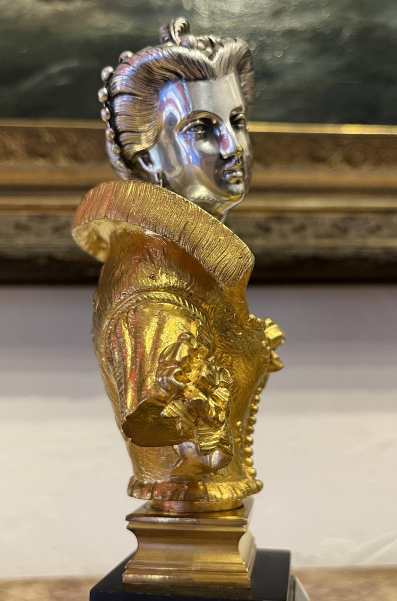 Sculpture  - bronze doré / argenté - France - XIX ème -photo-6