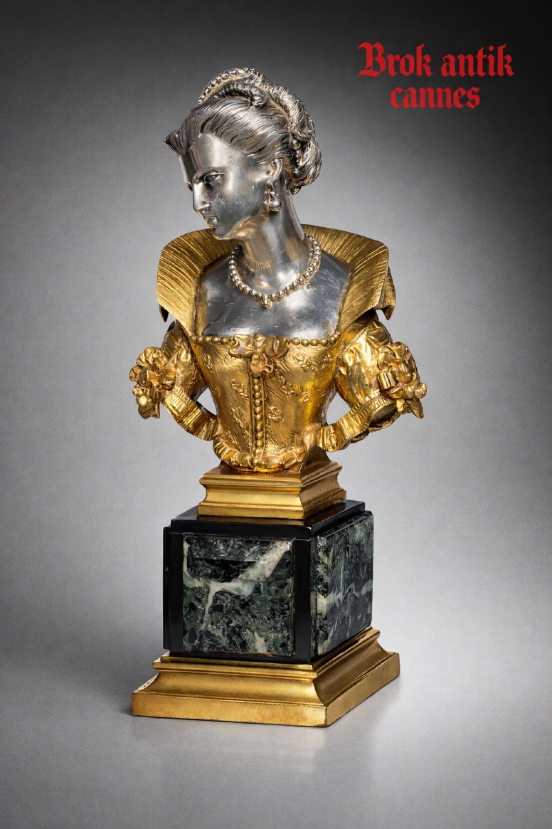 Sculpture  - bronze doré / argenté - France - XIX ème 