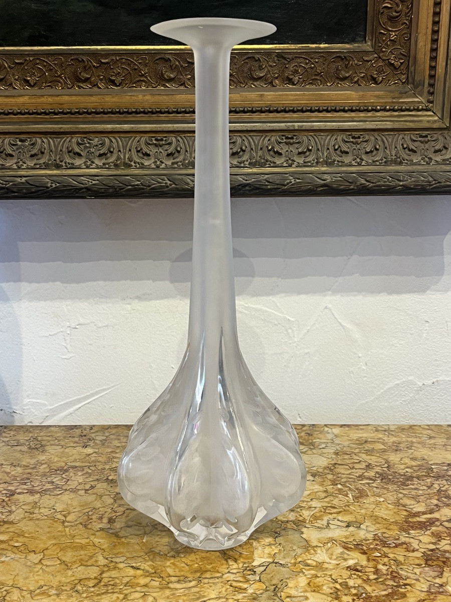 Vase - Crystal - Lalique - Marie Claude - France - 20th Century -photo-3