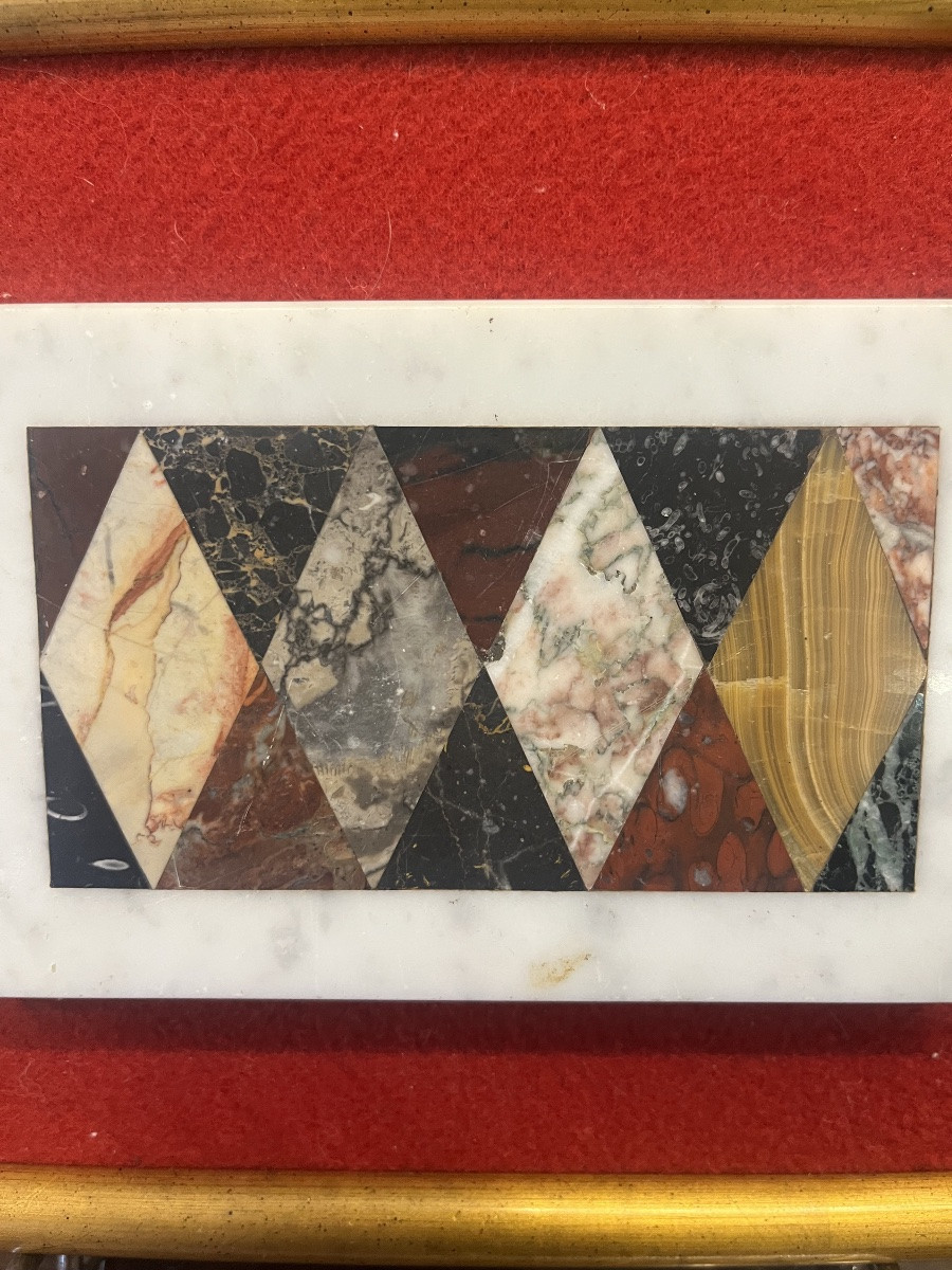 Tableau/ Panneau - marbre - France - XIX ème -photo-4