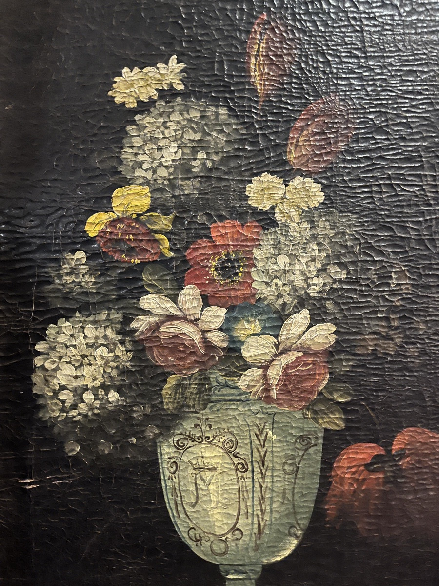 Painting - Oil On Canvas - Still Life - Netherlands - 19th Century-photo-2