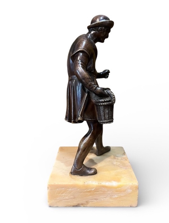 Sculpture - Bronze - Harvester - B. Prieur - France - 18th Century -photo-3