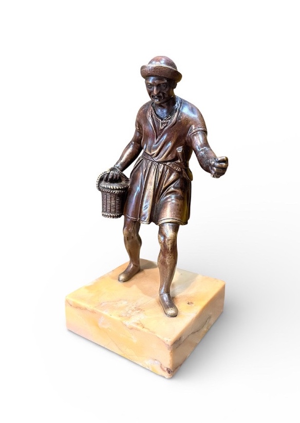 Sculpture - Bronze - Harvester - B. Prieur - France - 18th Century -photo-4