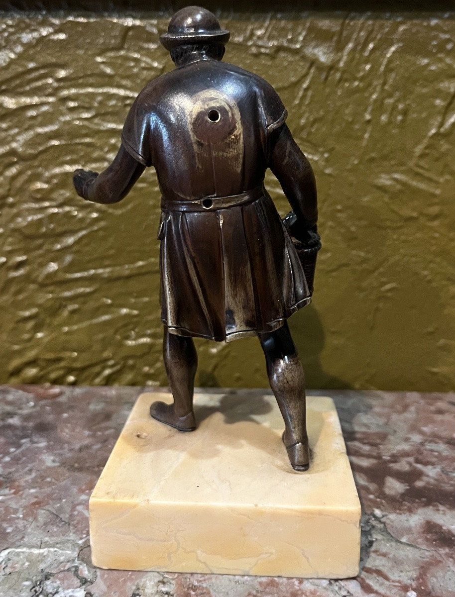 Sculpture - Bronze - Harvester - B. Prieur - France - 18th Century -photo-1