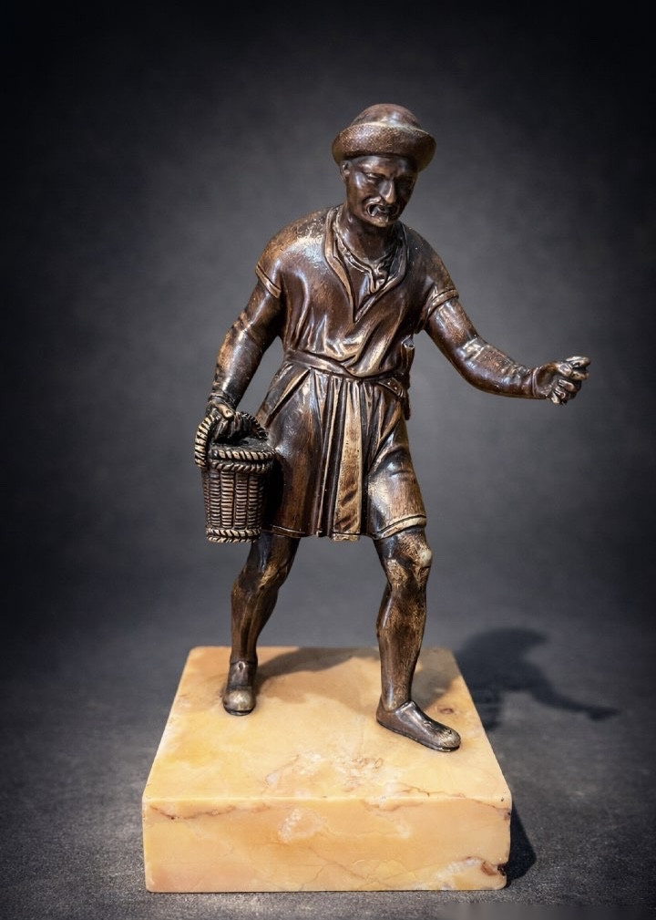 Sculpture - Bronze - Harvester - B. Prieur - France - 18th Century 