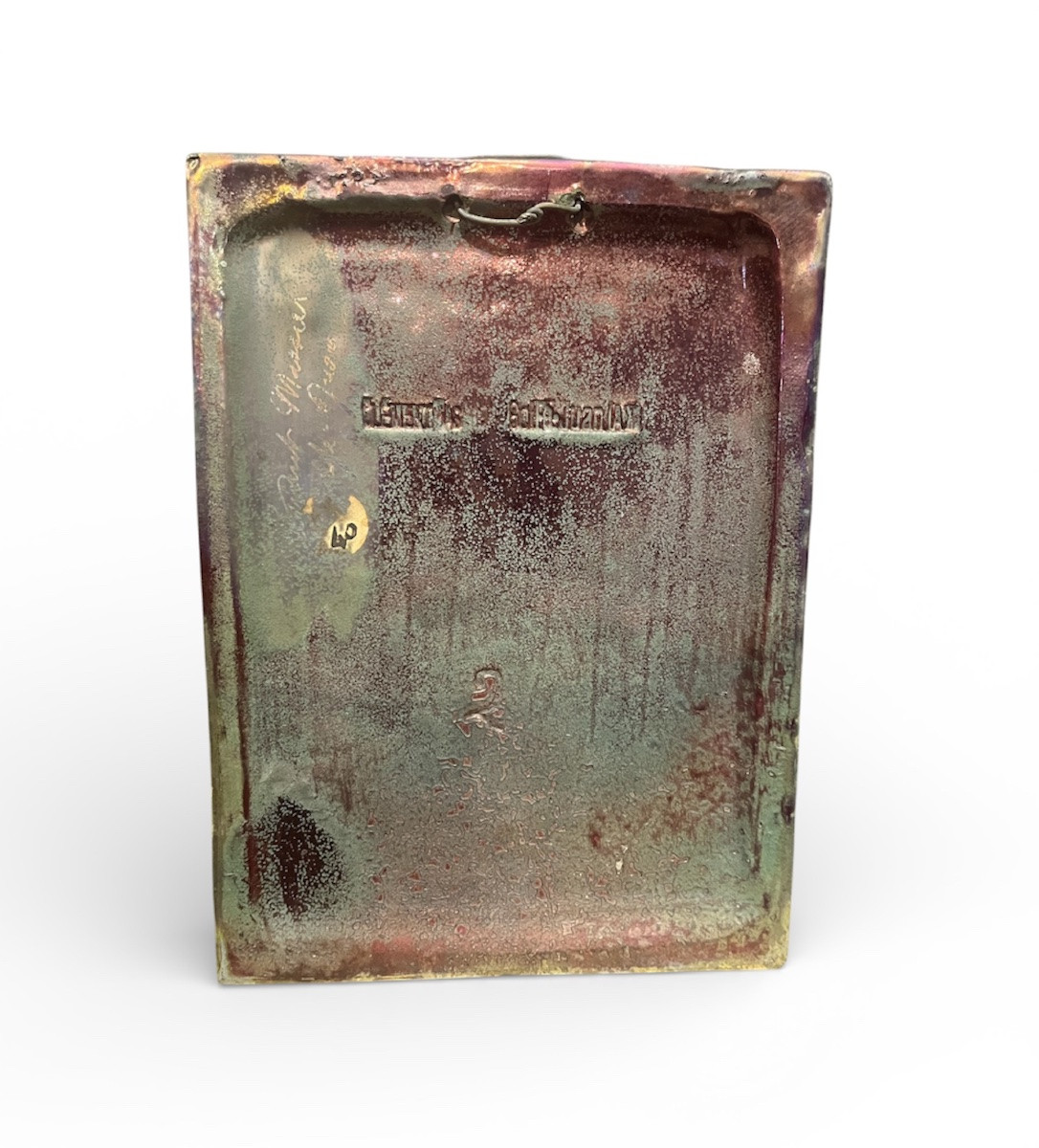 Plaque - Jeune femme - Clement Massier - France - XIX/XX ème -photo-3