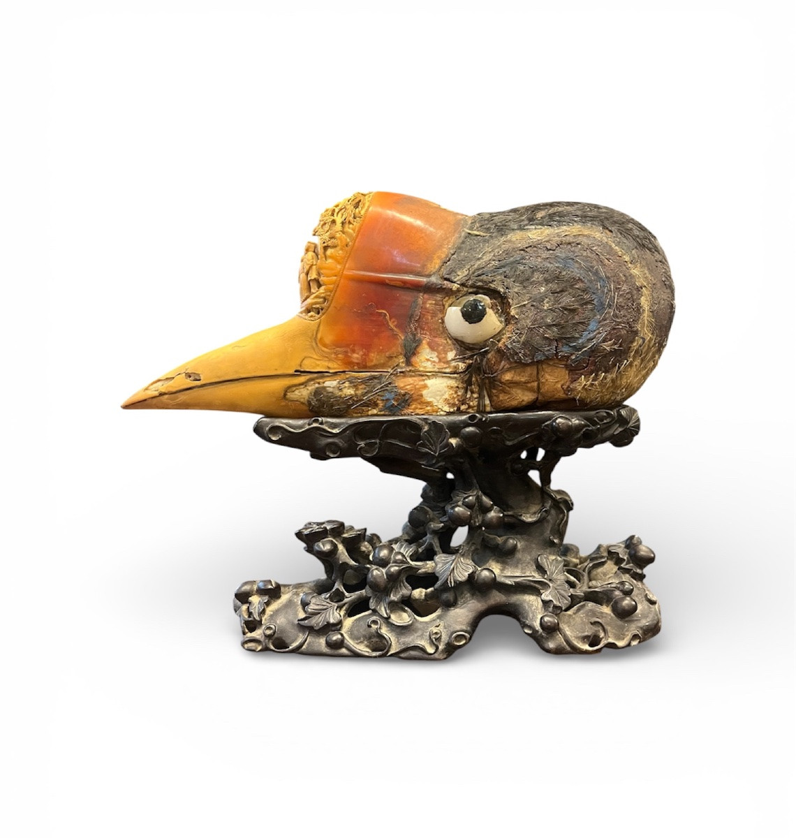 Carved Hornbill - China - 19th Century -photo-2