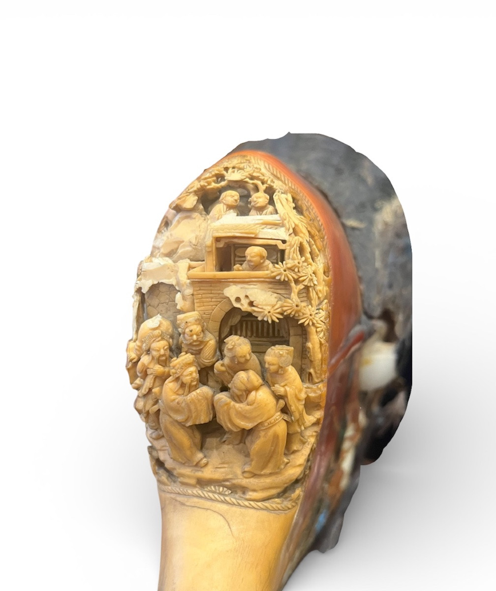 Carved Hornbill - China - 19th Century -photo-3