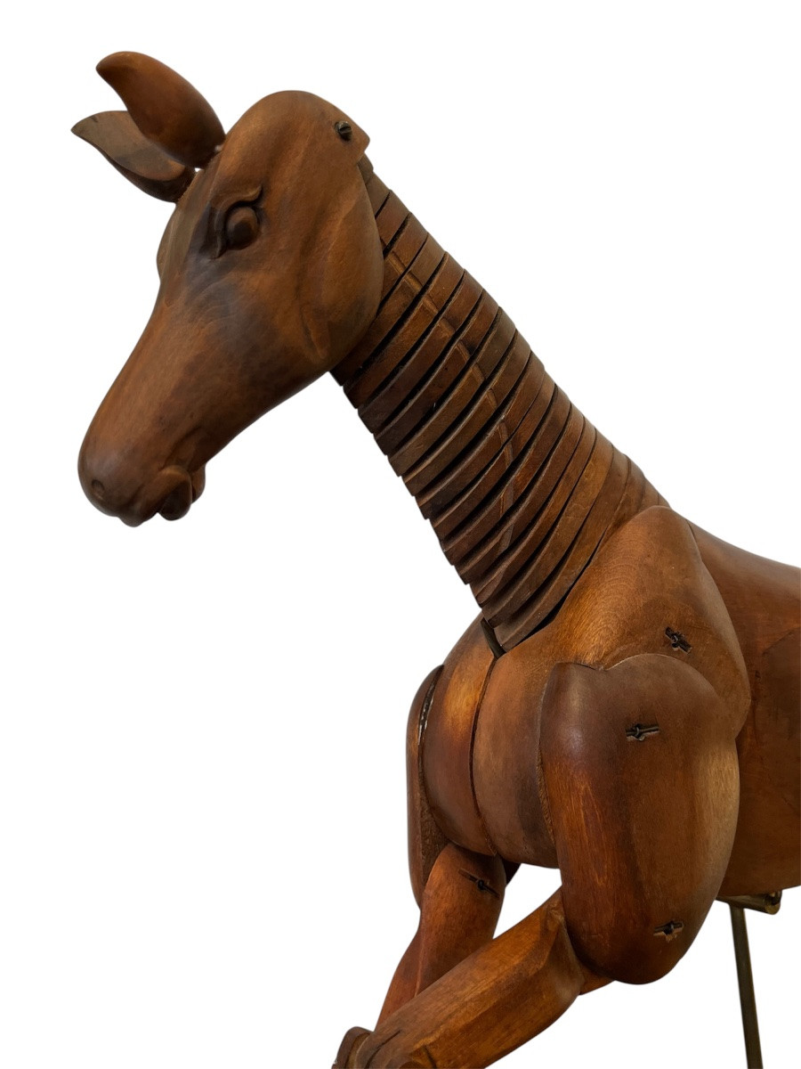 Artist's Horse - Articulated - Oak - France - 20th Century -photo-2