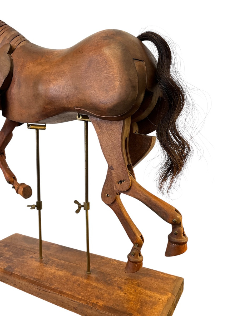 Artist's Horse - Articulated - Oak - France - 20th Century -photo-3