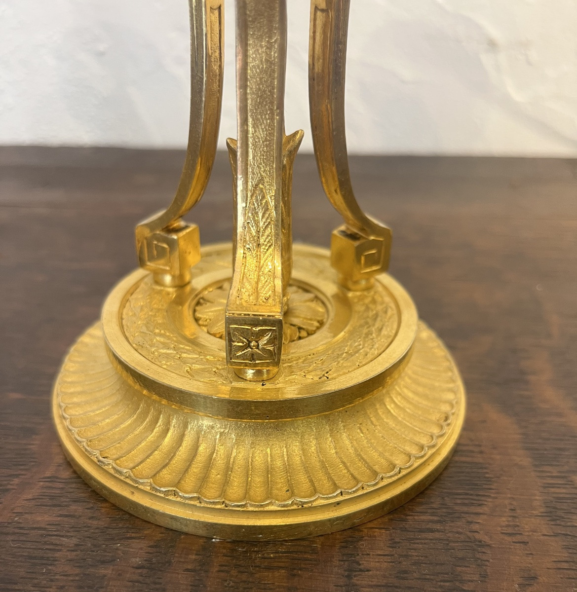 Paire de bougeoirs - bronze doré - France - XVIII ème -photo-3