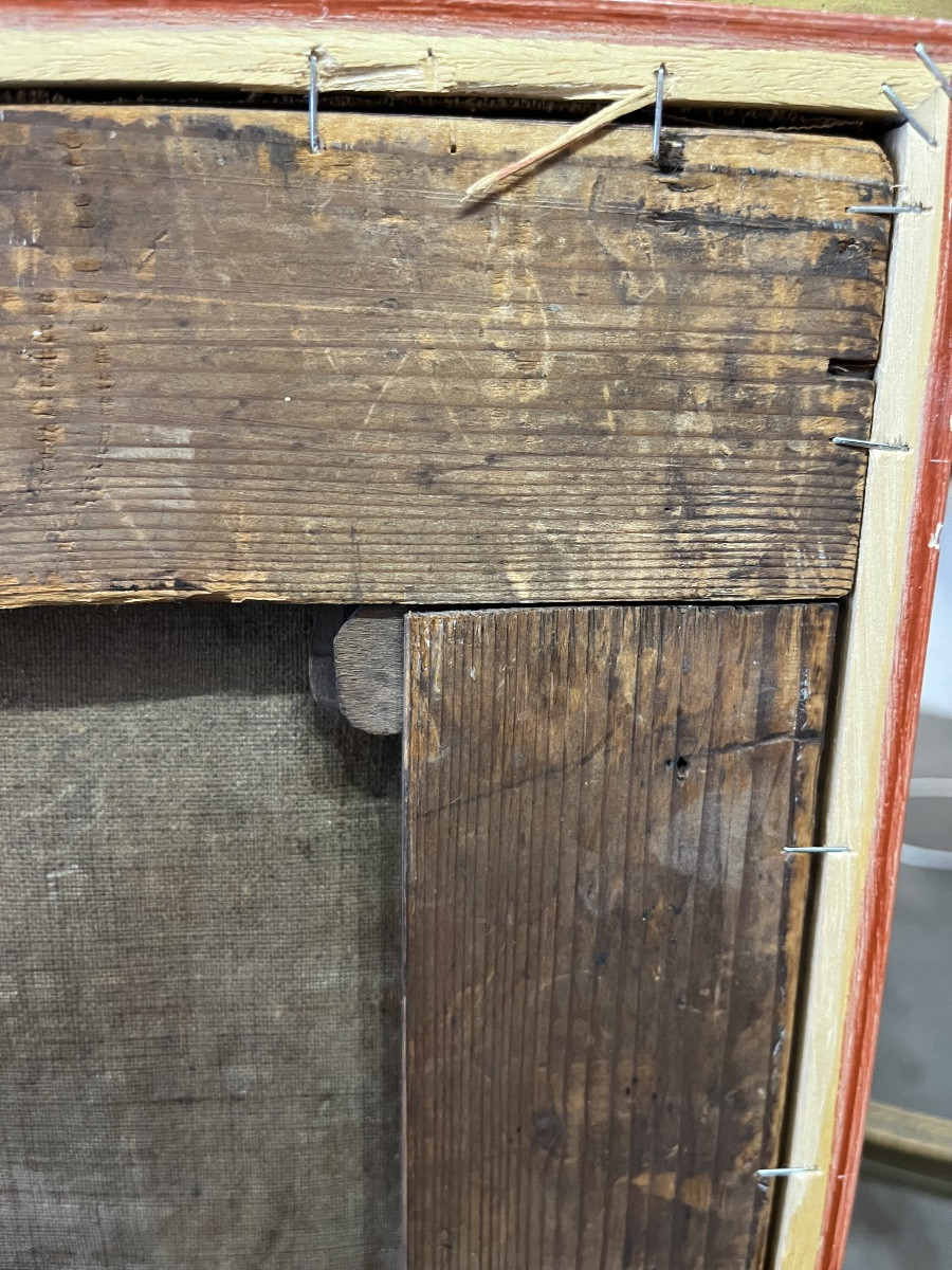 Religious Painting - Oil On Canvas - Italy - 19th Century-photo-4