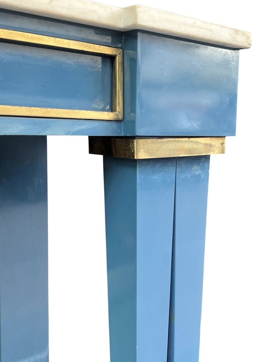 Console - Lacquer / Marble - Dlg Jansen - France - 20th Century -photo-2