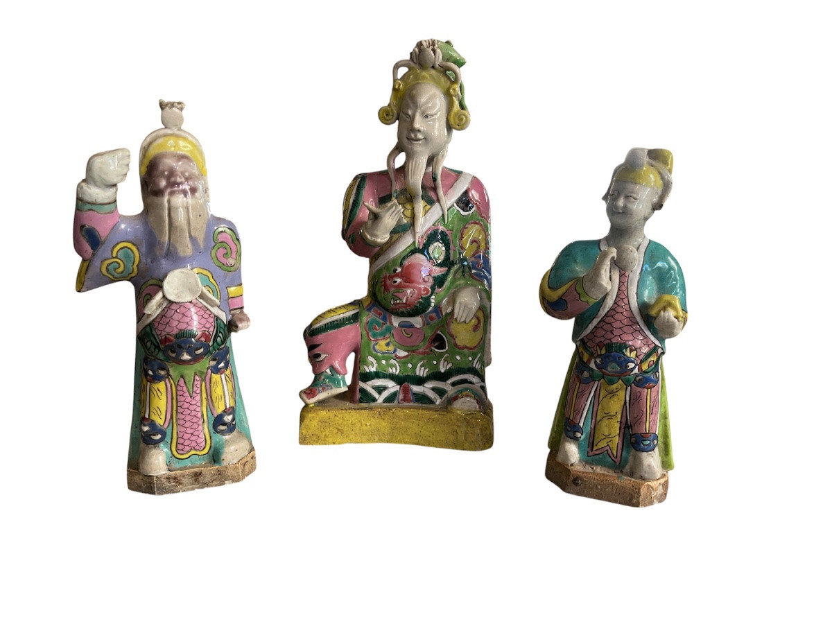Sculptures - Porcelain - Famille Rose - China - XVIII Th Century-photo-2