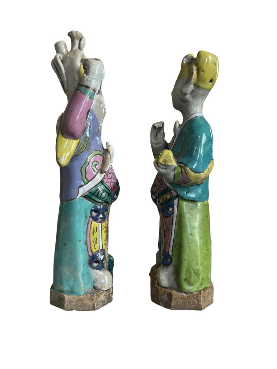 Sculptures - Porcelain - Famille Rose - China - XVIII Th Century-photo-5