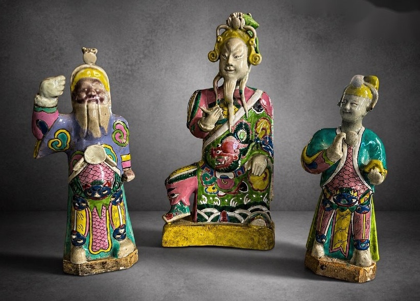 Sculptures - Porcelain - Famille Rose - China - XVIII Th Century