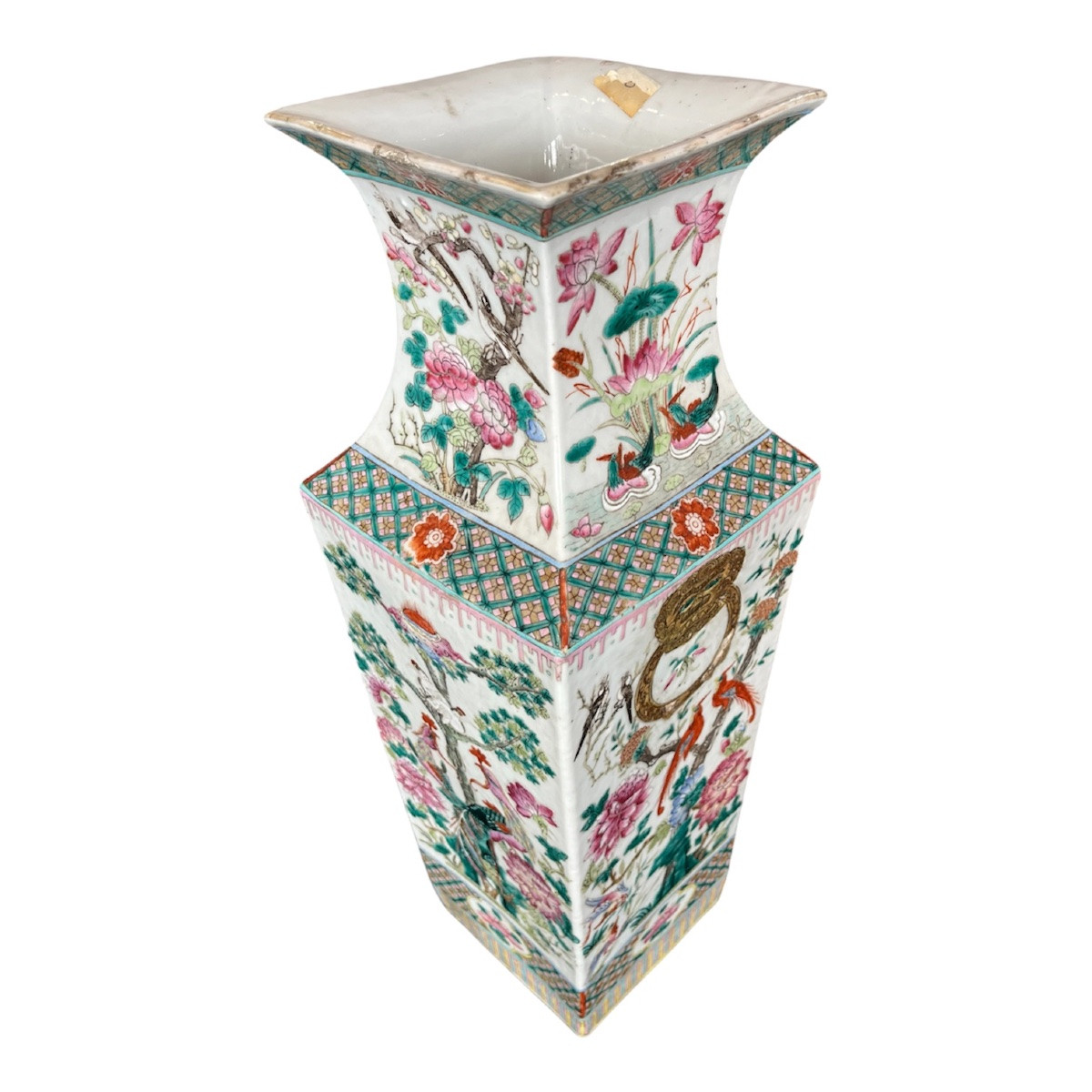 Large Vase - Porcelain - Rose - China - XIX Th C-photo-3