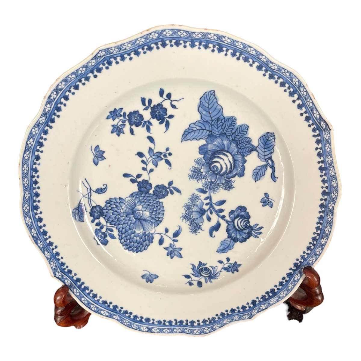 Set Of Plates - White/blue - Cdi - China - 19th C-photo-4