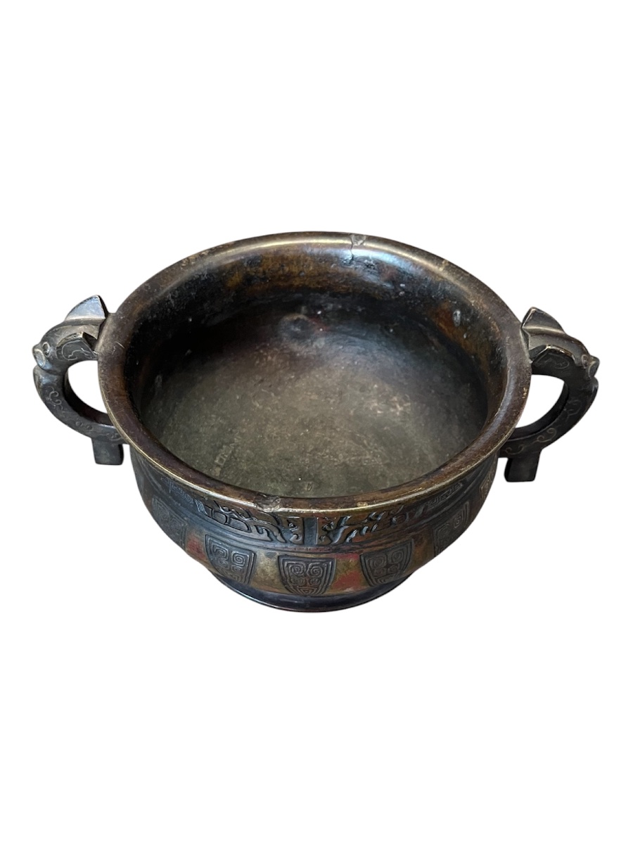 Incense Burner - Bronze - China - Ming Dynasty -photo-3