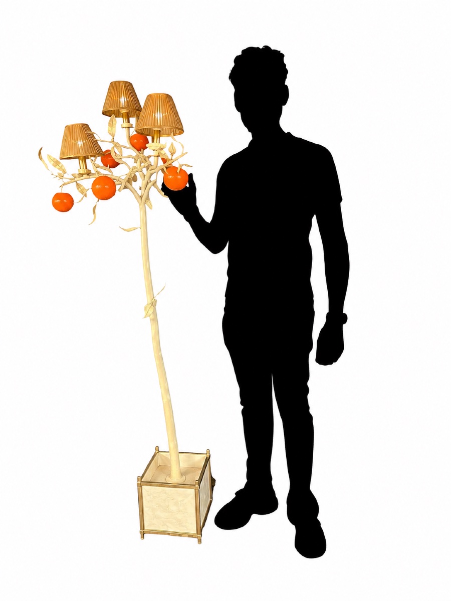 Rare lampadaire “Oranger”  – Travail européen - 1970 – XX ème -photo-2