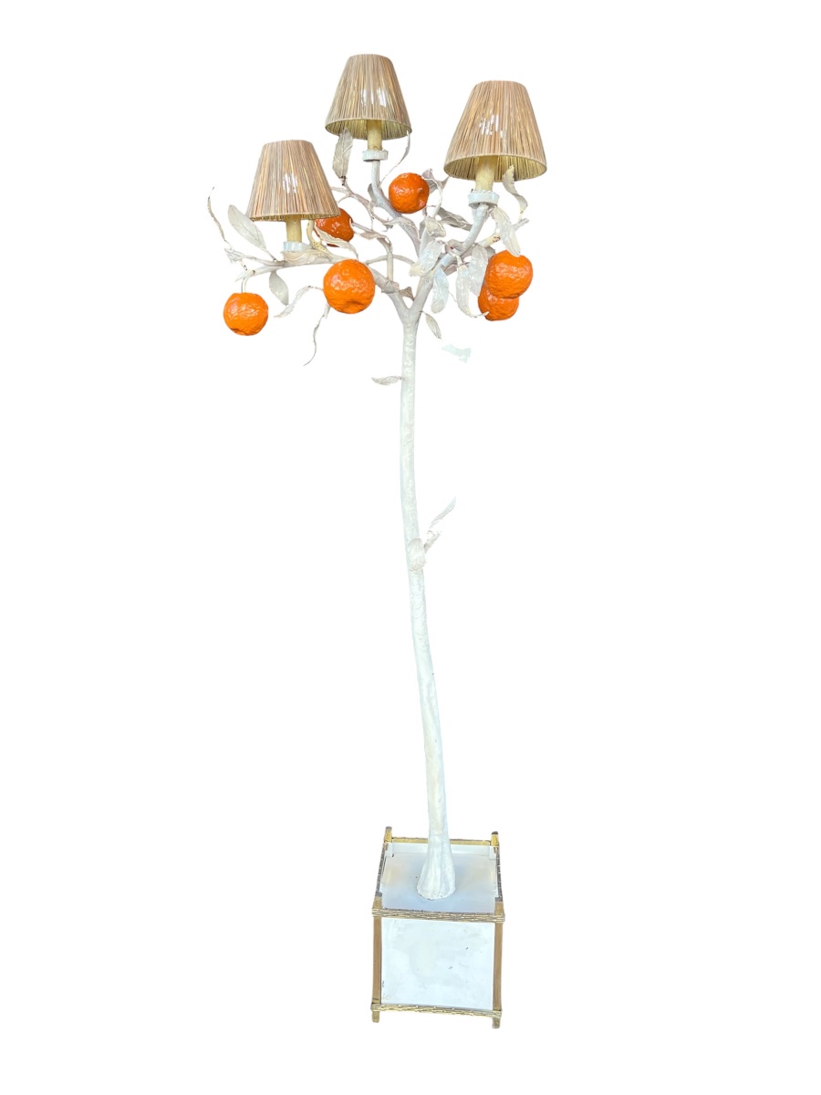 Rare lampadaire “Oranger”  – Travail européen - 1970 – XX ème -photo-3