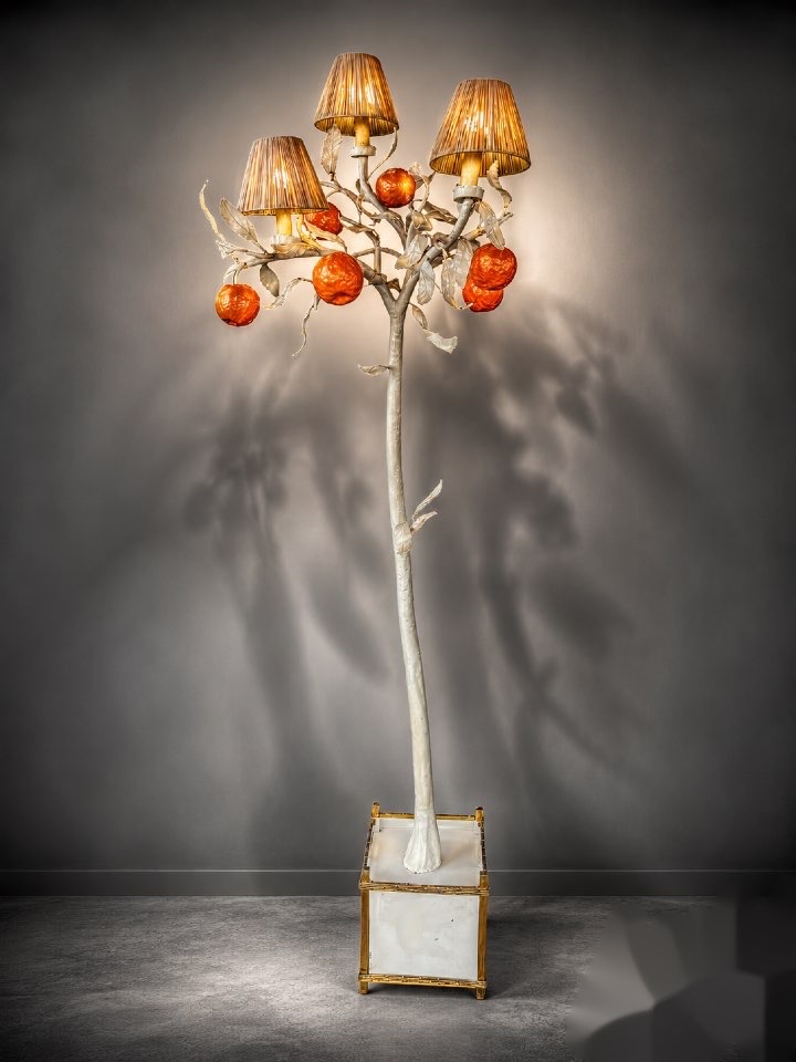 Rare lampadaire “Oranger”  – Travail européen - 1970 – XX ème 