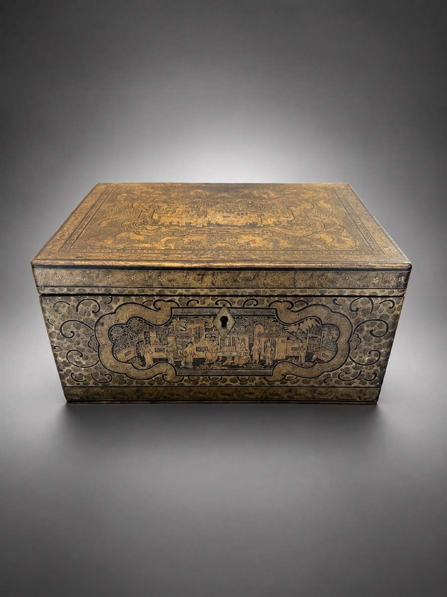 Canton Lacquer Box – China – 19th Century