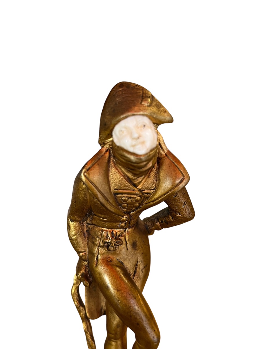 Paire de sculptures chryséléphantines -vers 1930-  Degrange - France - XX eme -photo-5