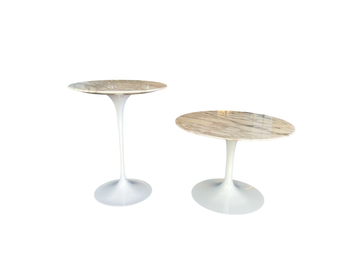 Ensemble de table - Tulip en marbre – Eero Saarinen pour Knoll Studio - XX ème -photo-2