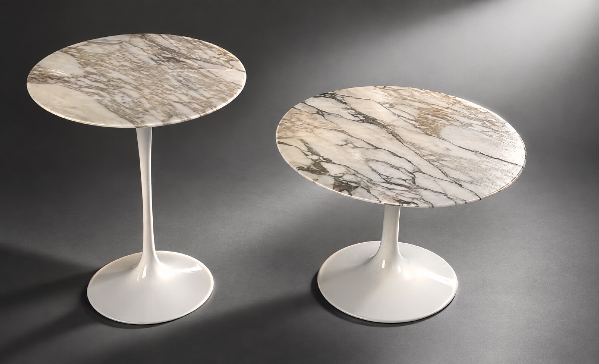 Ensemble de table - Tulip en marbre – Eero Saarinen pour Knoll Studio - XX ème 