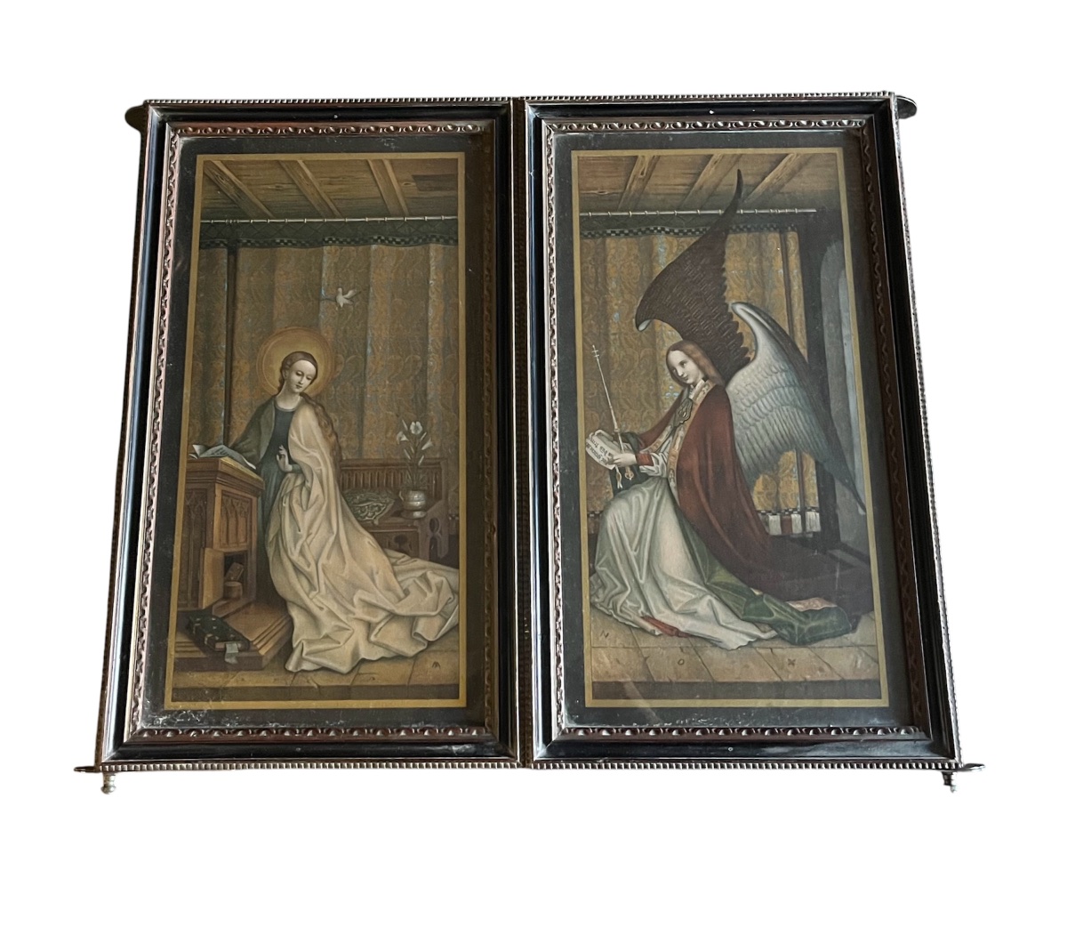 Religious Triptych – Lochner & Van Eyck – Adoration Of The Magi – England – 19th Century -photo-2