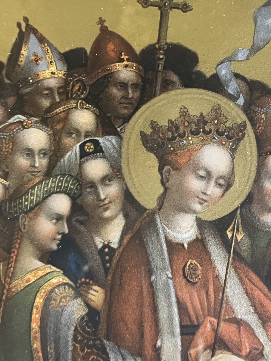 Religious Triptych – Lochner & Van Eyck – Adoration Of The Magi – England – 19th Century -photo-8