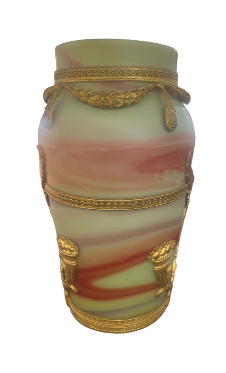 Rare  Vase Made Of Lithyalin Glass - Sèvres - Landier & Fils - France - 19th/20th Centuries -photo-3