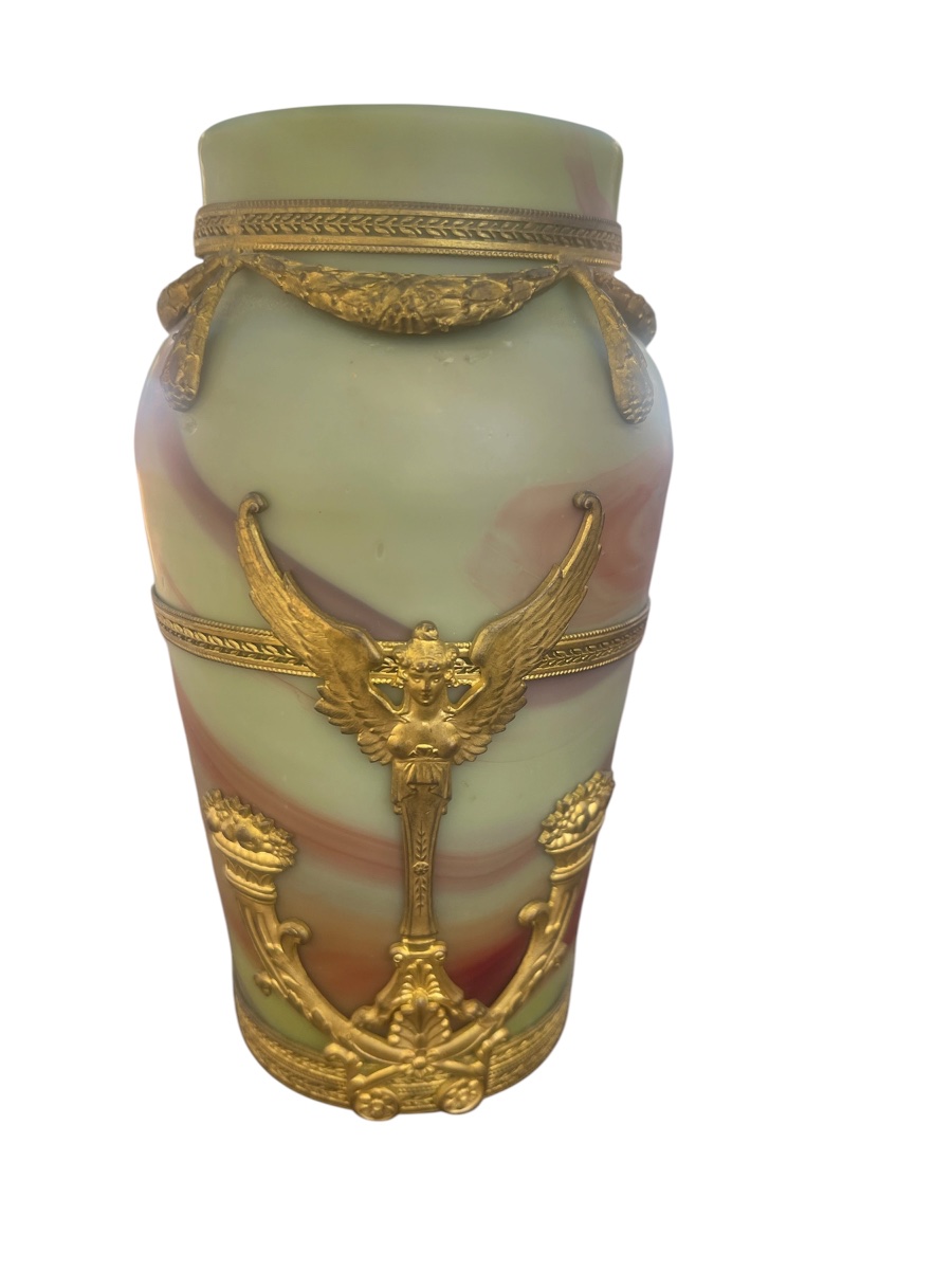 Rare  Vase Made Of Lithyalin Glass - Sèvres - Landier & Fils - France - 19th/20th Centuries -photo-4