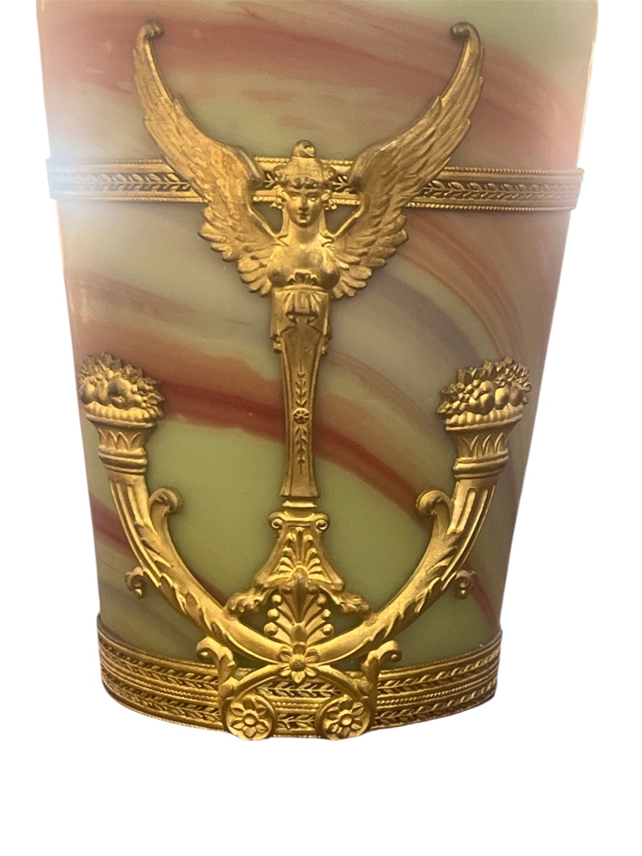Rare  Vase Made Of Lithyalin Glass - Sèvres - Landier & Fils - France - 19th/20th Centuries -photo-3