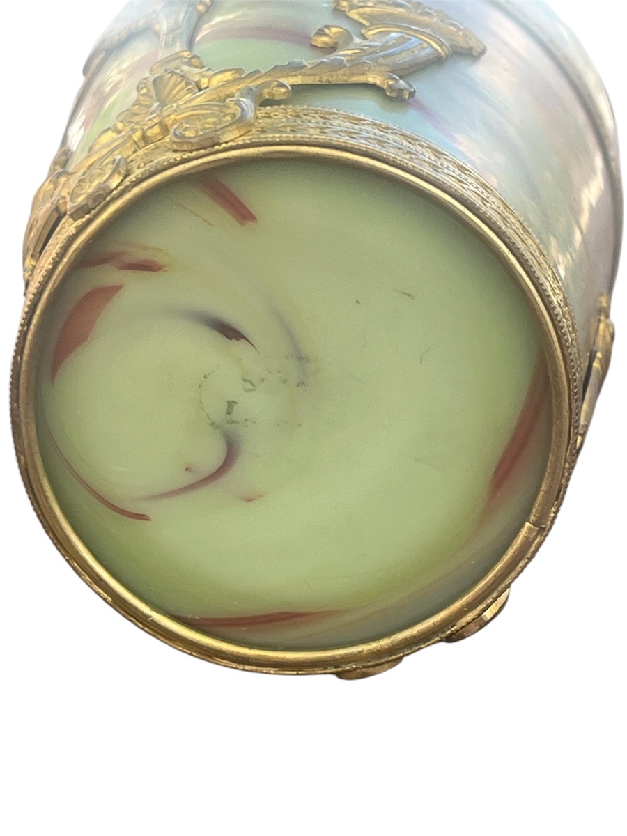 Rare  Vase Made Of Lithyalin Glass - Sèvres - Landier & Fils - France - 19th/20th Centuries -photo-4