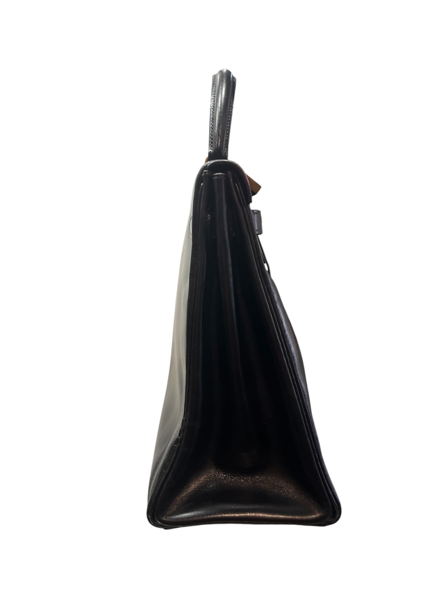 Hermès Bag - Kelly 35 - Black Leather - France - 1990-photo-3