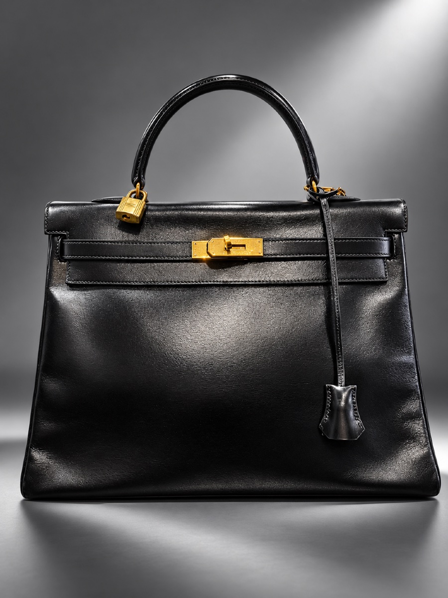 Hermès Bag - Kelly 35 - Black Leather - France - 1990