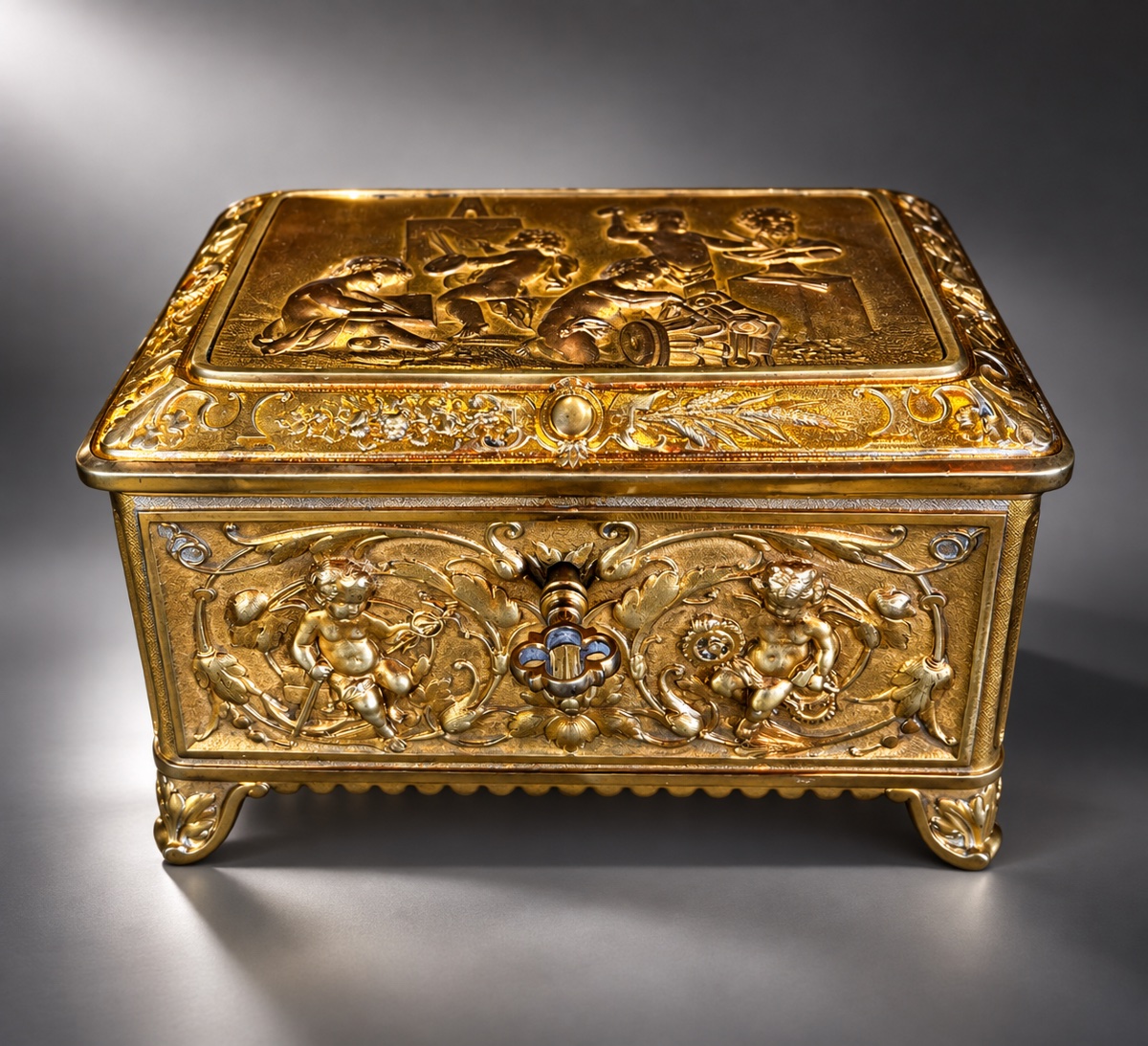 Box Set - Bronze - Putties And Attributes - France - 19th Century 