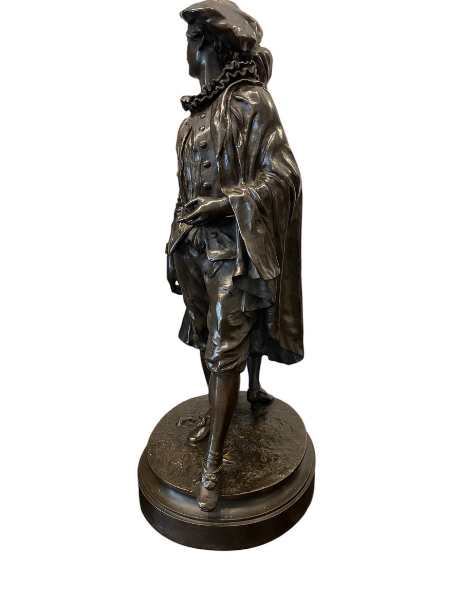 Sculpture bronze - « le dépit amoureux » - J. Osbach - France - XIX ème -photo-2