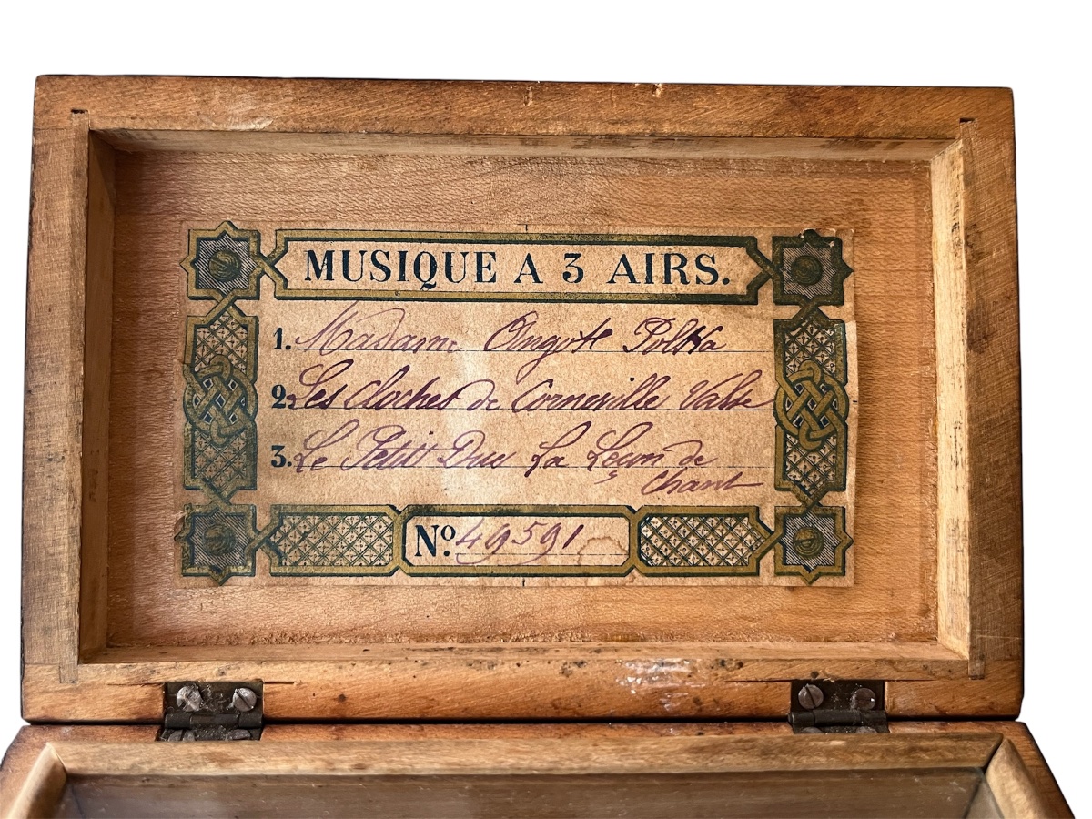 Music Box—cylinder—3 Tunes—france—19th Century -photo-2
