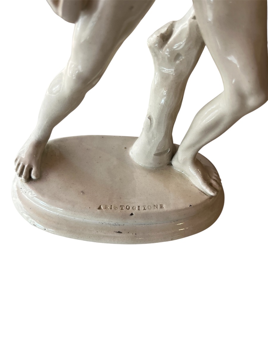 Pair Of Statues—porcelain—capodimonte—italy—19th Century-photo-3