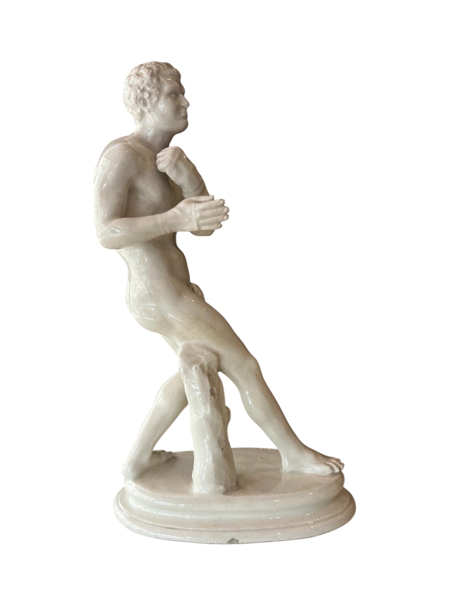 Pair Of Statues—porcelain—capodimonte—italy—19th Century-photo-4