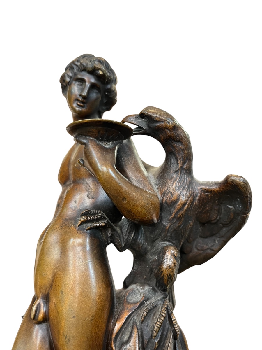 Sculpture - Bronze - Ganymede - France - 19th Century-photo-3