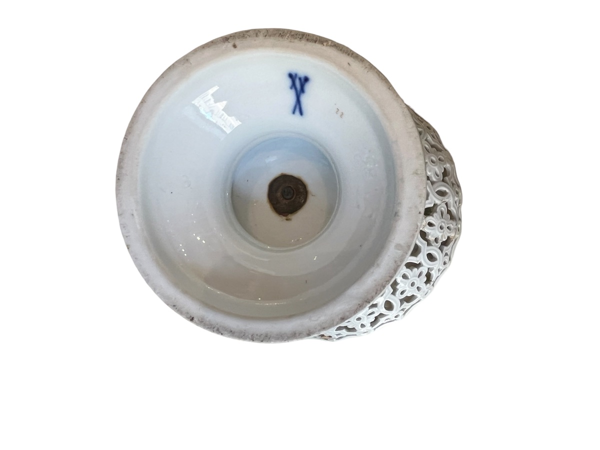 Paire de coupes - porcelaine - Meissen - Allemagne - XIX ème -photo-5