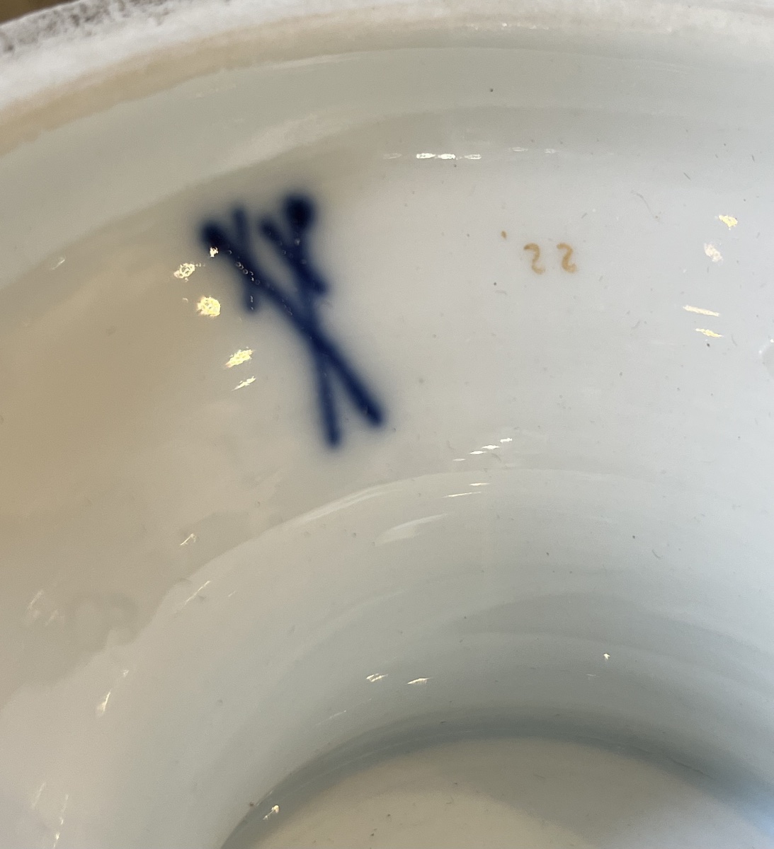 Paire de coupes - porcelaine - Meissen - Allemagne - XIX ème -photo-7