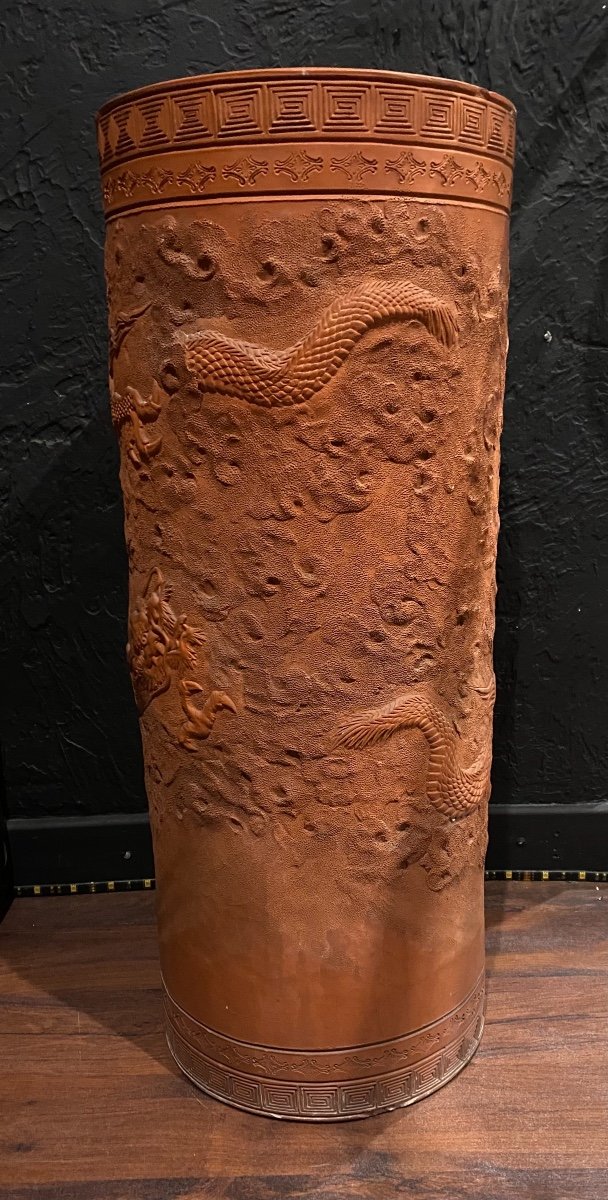 Yixing Vase - Stoneware - China - XIXth-photo-3