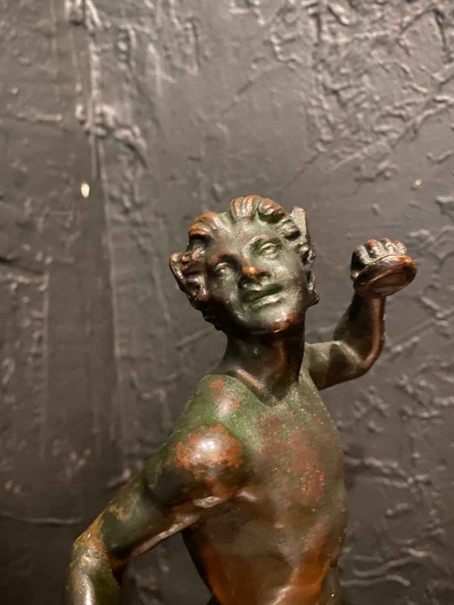Sculpture Bronze - Faune - Barga (d’après) - Italie - XVIII ème -photo-2