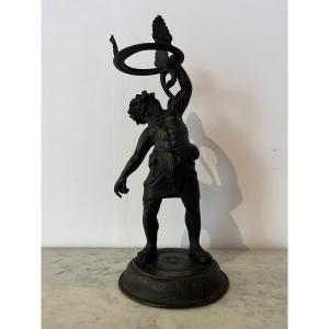 Bronze Sculpture - Grand Tour - Silenus - Italy - 19th Century 