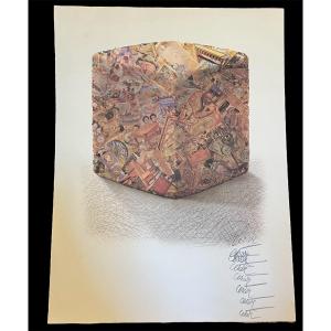 Lithographie Offset - César - Compression d’antiquités - France - XX ème 
